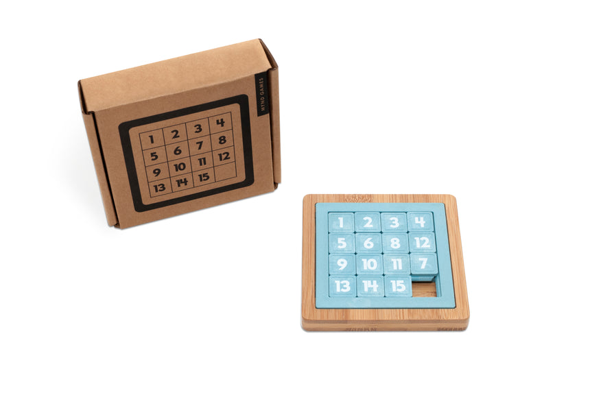 15-Slide Numbers: Bamboo (Blue)