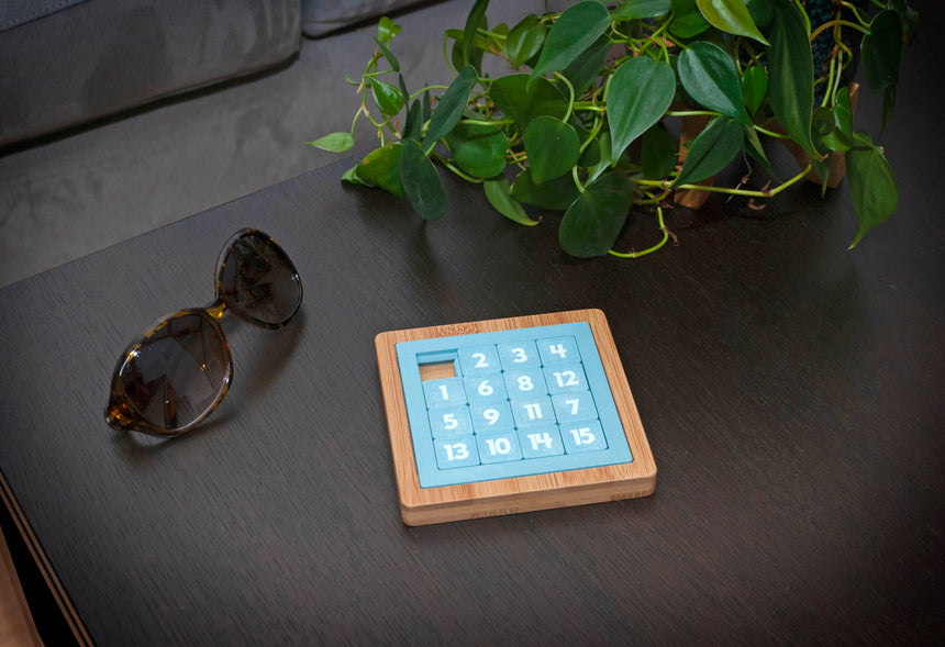 15-Slide Numbers: Bamboo (Blue)