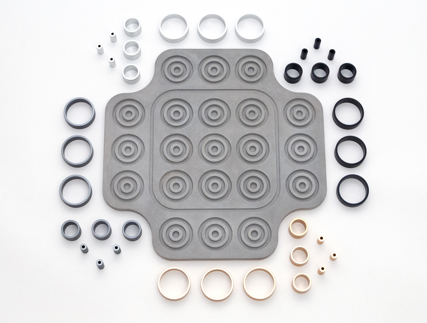 Otrio Inventor's Edition: Concrete (Luxe Aluminum Ring Set)