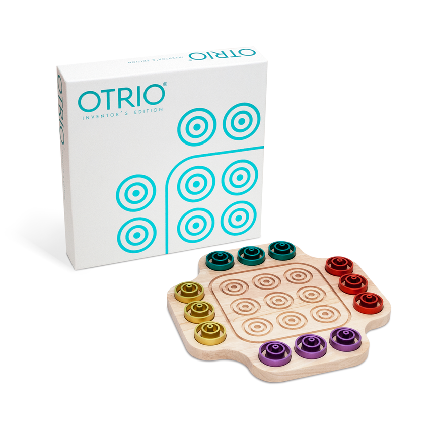 Otrio Inventor's Edition: Rubberwood (Mid-Mod Aluminum Ring Set)