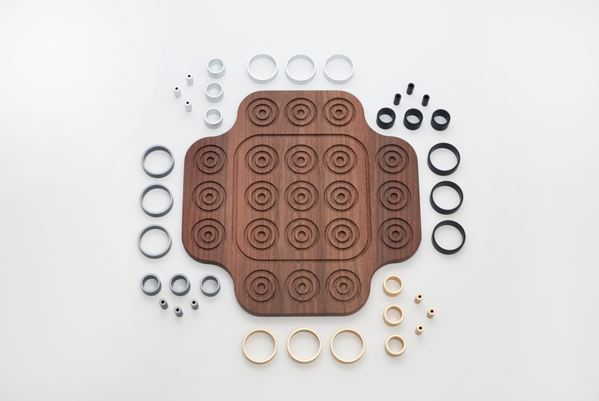 Otrio Inventor's Edition: Walnut (Luxe Aluminum Ring Set)