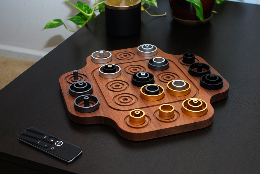 Otrio Inventor's Edition: Walnut (Luxe Aluminum Ring Set)