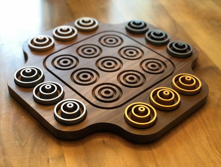 Otrio Inventor's Edition: Walnut (Luxe Aluminum Ring Set)