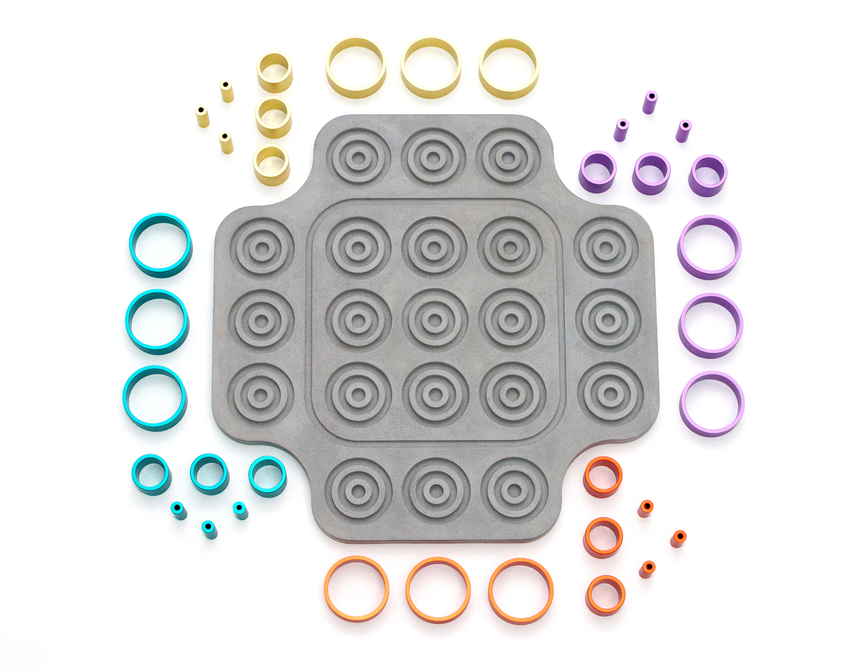 Otrio Inventor's Edition: Concrete (Mid-Mod Ring Set)